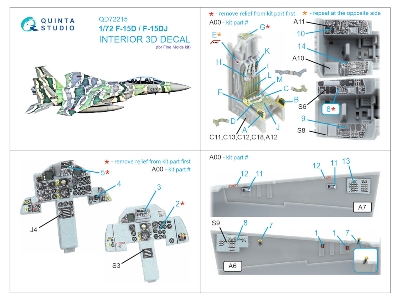 F-15 D/Dj Eagle - 3d-printed & Coloured Interior On Decal Paper (For Fine Molds Kits) - image 3