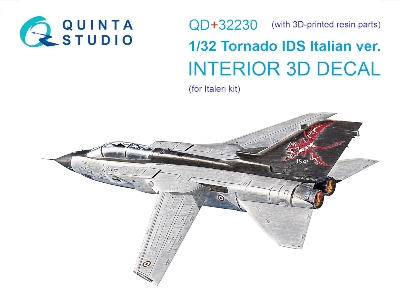 Panavia Tornado Ids Italian Version - Interior 3d Decal With 3d-printed Resin Parts (For Italeri Kits) - image 2