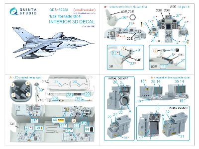 Panavia Tornado Gr.4 - 3d-printed & Coloured Interior With 3d-printed Resin Parts (Small Version / For Italeri Kits) - image 13