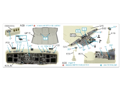 Sikorsky Mh-60 L - 3d-printed & Coloured Interior With 3d-printed Resin Parts (Small Version / For Kitty Hawk Kits) - image 3