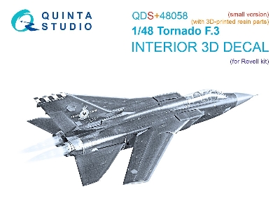 Tornado F.3 - 3d-printed & Coloured Interior With 3d-printed Resin Parts (For Revell Kits / Small Version) - image 1