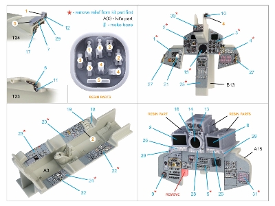 Panavia Tornado Gr.1 - 3d-printed & Coloured Interior With 3d-printed Resin Parts (Small Version / For Revell Kits) - image 3