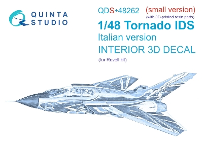 Panavia Tornado Ids Italian Version - 3d-printed & Coloured Interior With 3d-printed Resin Parts (Small Version / For Revell Kit