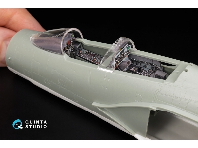 F-4 D Early Phantom Ii  - 3d-printed & Coloured Interior With 3d-printed Resin Parts (For Academy Kits / Small Version) - image 