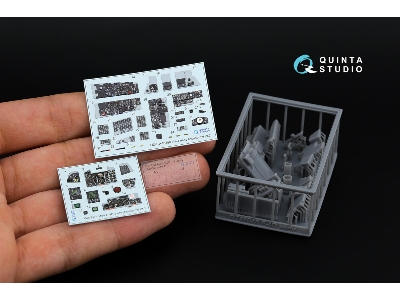 F-4 D Early Phantom Ii  - 3d-printed & Coloured Interior With 3d-printed Resin Parts (For Academy Kits / Small Version) - image 