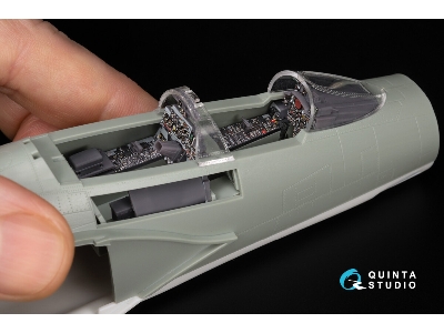 F-4 D Late Phantom Ii  - 3d-printed & Coloured Interior With 3d-printed Resin Parts (For Academy Kits / Small Version) - image 4