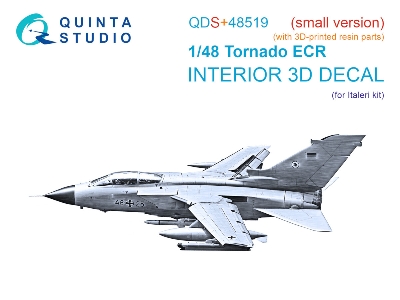 Panavia Tornado Ecr - 3d-printed & Coloured Interior With 3d-printed Resin Parts (Small Version / For Italeri Kits) - image 2