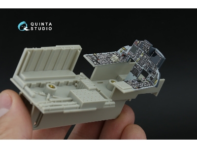 Mcdonnell Douglas F-15 C Pad-upgraded - 3d-printed & Coloured Interior On Decal Paper With 3d-printed Resin Parts (For Tamiya Ki