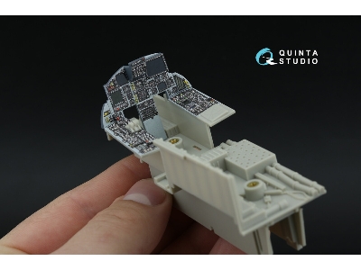 Mcdonnell Douglas F-15 C Pad-upgraded - 3d-printed & Coloured Interior On Decal Paper With 3d-printed Resin Parts (For Tamiya Ki