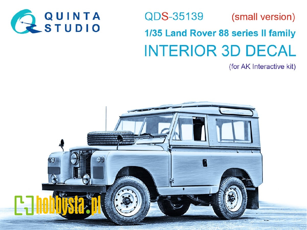 Land Rover 88 Series Ii Family - 3d-printed & Coloured Interior On Decal Paper (For Ak Interactive Kits / Small Version) - image Land Rover 88 Series Ii Family - 3d-printed & Coloured Interior On Decal Paper (For Ak Interactive Kits / Small Version) - image