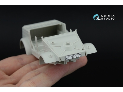Kubelwagen Type 82 - 3d-printed & Coloured Interior On Decal Paper (For Meng Vs-015 Kit / Small Version) - image 7