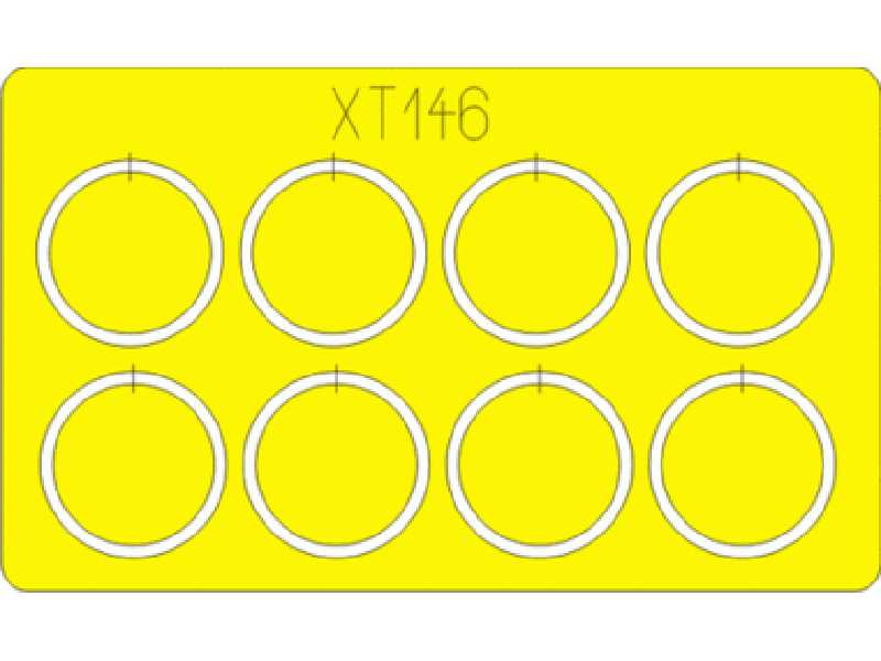  Bofors 40mm AA gun wheels 1/35 - Italeri - masks - image 1