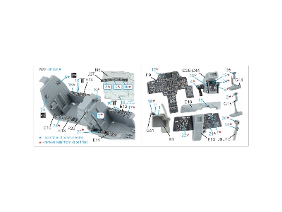 Ah-64 A Apache - 3d-printed & Coloured Interior On Decal Paper (For Hasegawa Kits / Small Version) - image 2