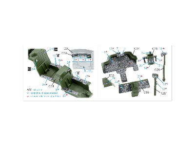 Ah-64 A Apache - 3d-printed & Coloured Interior On Decal Paper (For Academy And Modelist Kits / Small Version) - image 2