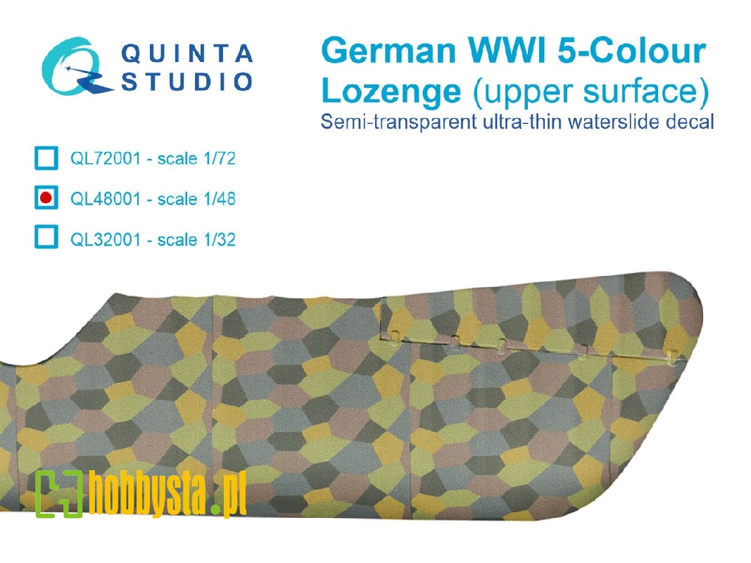 German Wwi 5-colour Lozenge (Upper Surface) - image 1 German Wwi 5-colour Lozenge (Upper Surface) - image 1