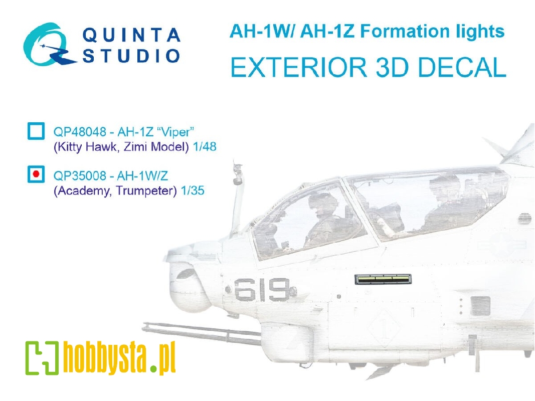 Ah-1 W/Z Formation (Slime) Lights (For Academy Nad Trumpeter Kits) - image 1