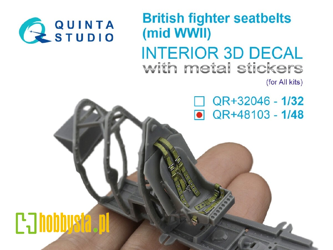 British Fighter Seat Belts (Mid Wwii) With Metal Buckles (For All Kits) - image 1 British Fighter Seat Belts (Mid Wwii) With Metal Buckles (For All Kits) - image 1