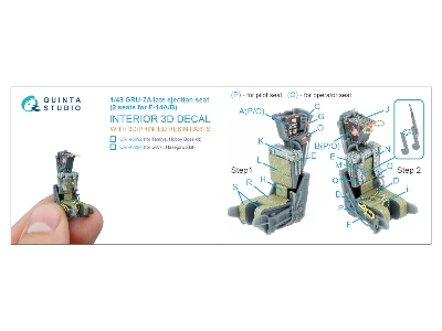 Gru-7 A Late - 2 Ejection Seats For F-14 A/B (For Hasegawa And Gwh Kits) - image 9