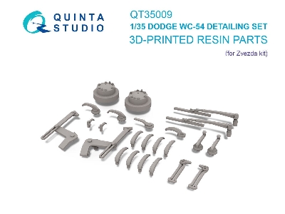 Dodge Wc-54 - 3-d Printed Detailing Set (For Zvezda Kits) - image 1