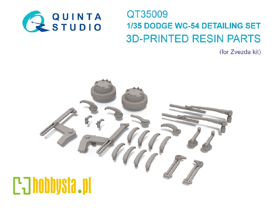 Dodge Wc-54 - 3-d Printed Detailing Set (For Zvezda Kits) - image 1 Dodge Wc-54 - 3-d Printed Detailing Set (For Zvezda Kits) - image 1