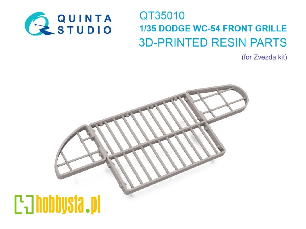 Dodge Wc-54 - 3-d Printed Front Grille (For Zvezda Kits) - image 1 Dodge Wc-54 - 3-d Printed Front Grille (For Zvezda Kits) - image 1