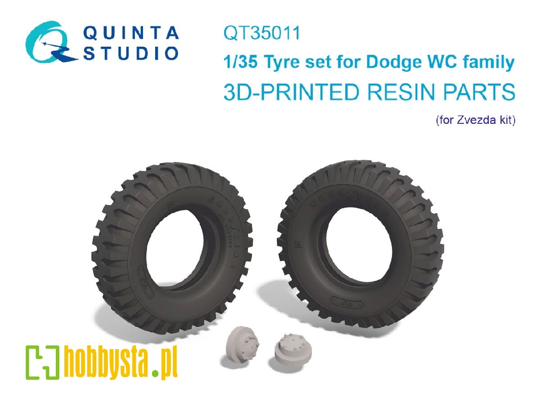 Dodge Wc Family - 3-d Printed Tyre Set (For Zvezda Kits) - image 1 Dodge Wc Family - 3-d Printed Tyre Set (For Zvezda Kits) - image 1