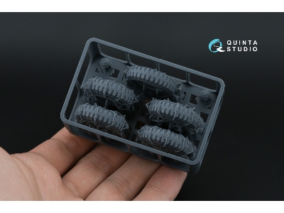 Dodge Wc Family - 3-d Printed Tyre Set With Chains (For Zvezda Kits) - image 3