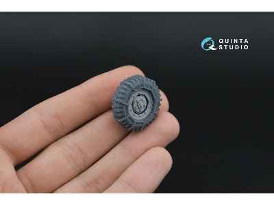 Dodge Wc Family - 3-d Printed Tyre Set With Chains (For Zvezda Kits) - image 5