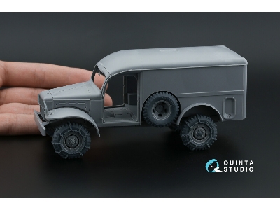 Dodge Wc Family - 3-d Printed Tyre Set With Chains (For Zvezda Kits) - image 8