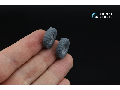 Uaz-469 - 3-d Printed Tyre Set (For Zvezda Kits) - image 5