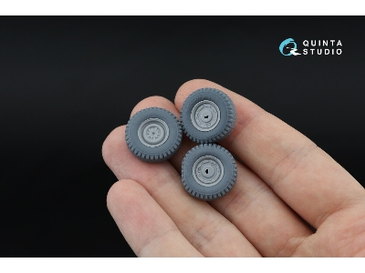 Uaz-469 - 3-d Printed Tyre Set (For Zvezda Kits) - image 7