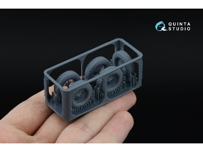 Uaz-469 - 3-d Printed Tyre Set (For Zvezda Kits) - image 9