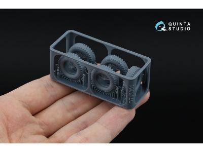 Uaz-469 - 3-d Printed Tyre Set (For Zvezda Kits) - image 11