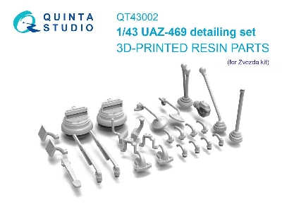 Uaz-469 - 3-d Printed Detailing Set (For Zvezda Kits) - image 1