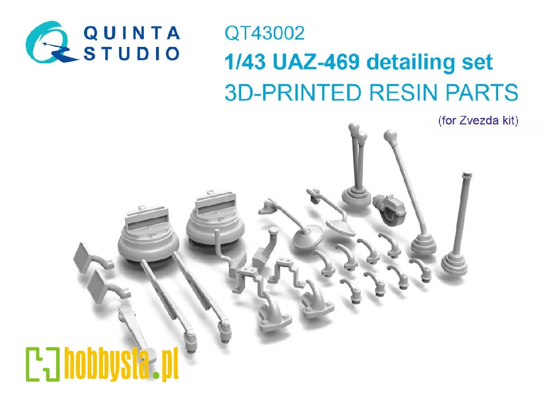 Uaz-469 - 3-d Printed Detailing Set (For Zvezda Kits) - image 1 Uaz-469 - 3-d Printed Detailing Set (For Zvezda Kits) - image 1