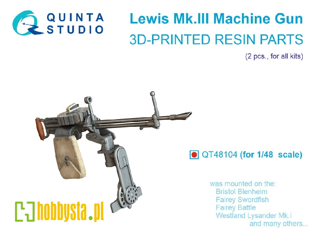 Lewis Mk.Iii Machine Gun - 2 Pcs (3d-printed / For All Kits) - image 1