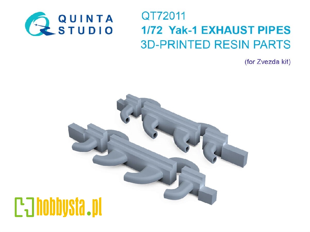 Yakovlev Yak-1 - 3d-printed Exhaust Pipes (For Zvezda Kits) - image 1 Yakovlev Yak-1 - 3d-printed Exhaust Pipes (For Zvezda Kits) - image 1