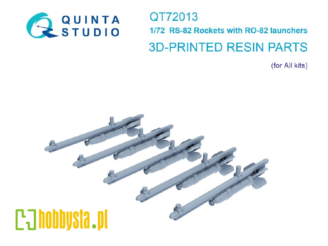 Rs-82 Rockets With Ro-82 Launchers - 10 Pcs (3d-printed / For All Kits) - image 1 Rs-82 Rockets With Ro-82 Launchers - 10 Pcs (3d-printed / For All Kits) - image 1