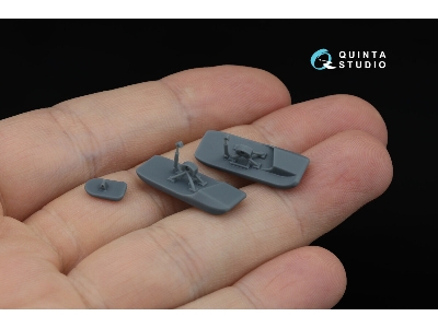 Yakovlev Yak-1 - 3d-printed Ski Landing Gear (For Zvezda Kits) - image 4
