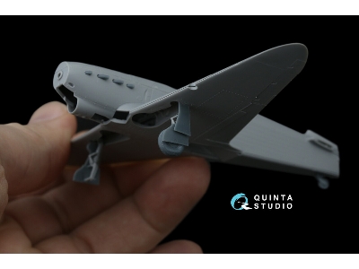 Yakovlev Yak-1 - 3d-printed Undercarriage Covers (For Zvezda Kits) - image 4