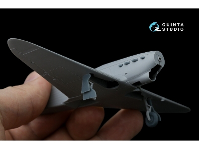 Yakovlev Yak-1 - 3d-printed Undercarriage Covers (For Zvezda Kits) - image 5