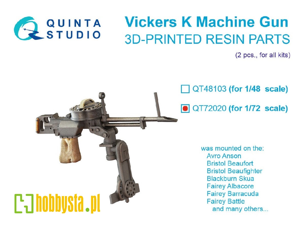 Vickers K Machine Gun (2 Pcs / For All Kits) - image 1 Vickers K Machine Gun (2 Pcs / For All Kits) - image 1