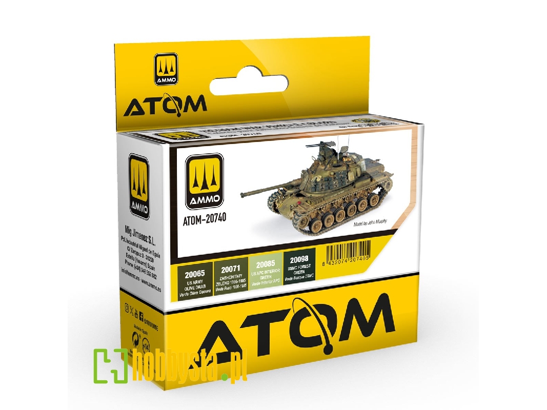 Atom-20740 Vietnam War Vehicles Colors Set - image 1 Atom-20740 Vietnam War Vehicles Colors Set - image 1