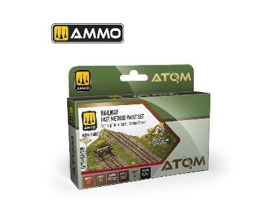 Atom-20853 Railway Fast Method Paint Set - image 1