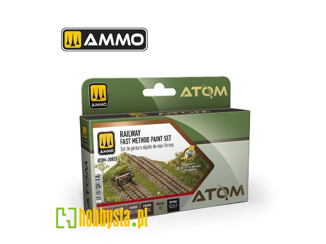 Atom-20853 Railway Fast Method Paint Set - image 1 Atom-20853 Railway Fast Method Paint Set - image 1