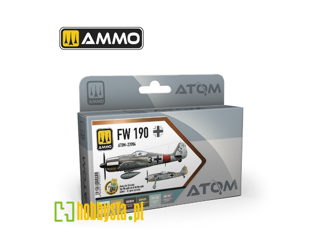 Atom-20904 Fw-190 Colors Set - image 1 Atom-20904 Fw-190 Colors Set - image 1