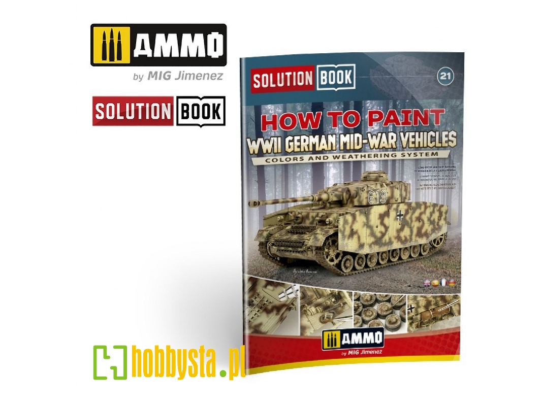 Solution Book 21 - How To Paint Wwii German Mid-war Vehicles - Multilingual Book - image 1 Solution Book 21 - How To Paint Wwii German Mid-war Vehicles - Multilingual Book - image 1