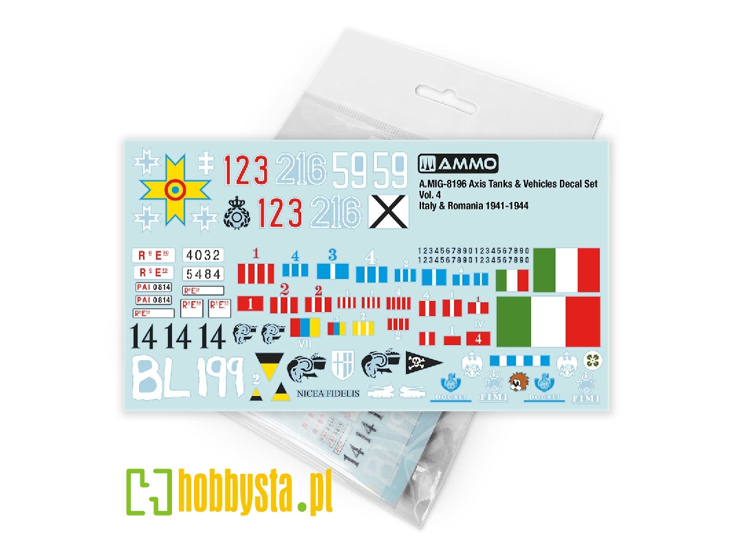 Axis Tanks & Vehicles Decal Set Vol. 4 - Italy & Romania 1941-1944 - image 1 Axis Tanks & Vehicles Decal Set Vol. 4 - Italy & Romania 1941-1944 - image 1
