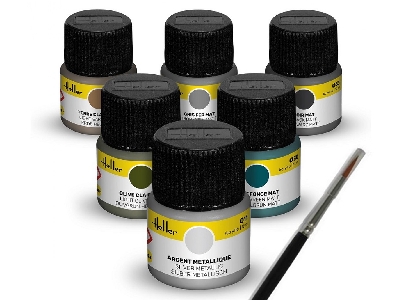 Military - Acrylic Colour Set 6x12ml And Brush - image 1