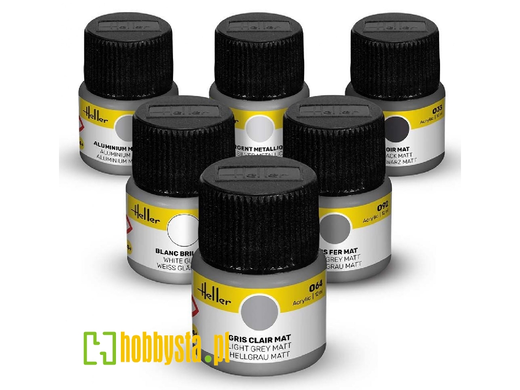 Civil Aircraft - Acrylic Colour Set 6x12ml And Brush - image 1 Civil Aircraft - Acrylic Colour Set 6x12ml And Brush - image 1